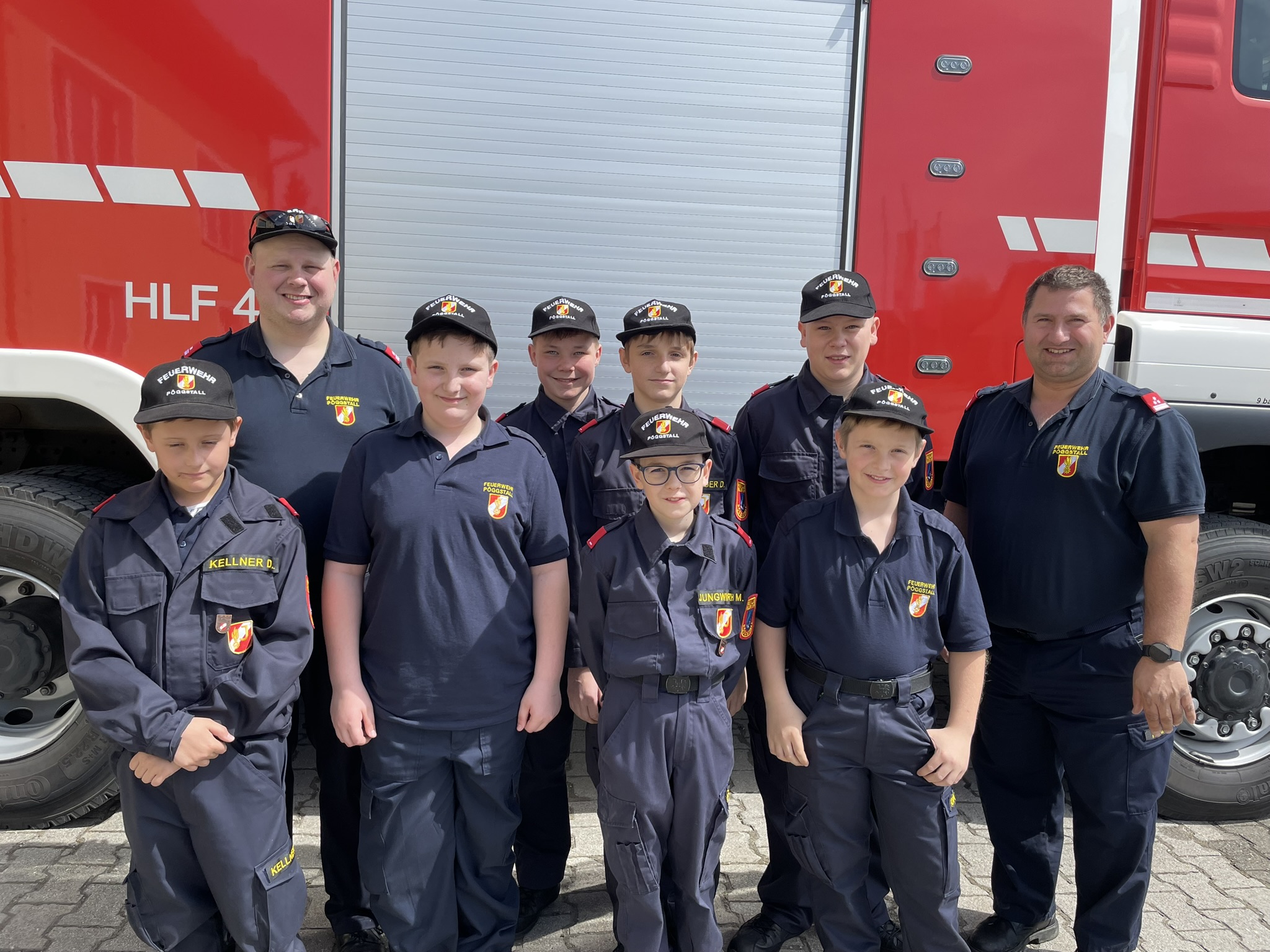 Feuerwehrjugend Gruppenbild, nach den bestandenen Wissenstest